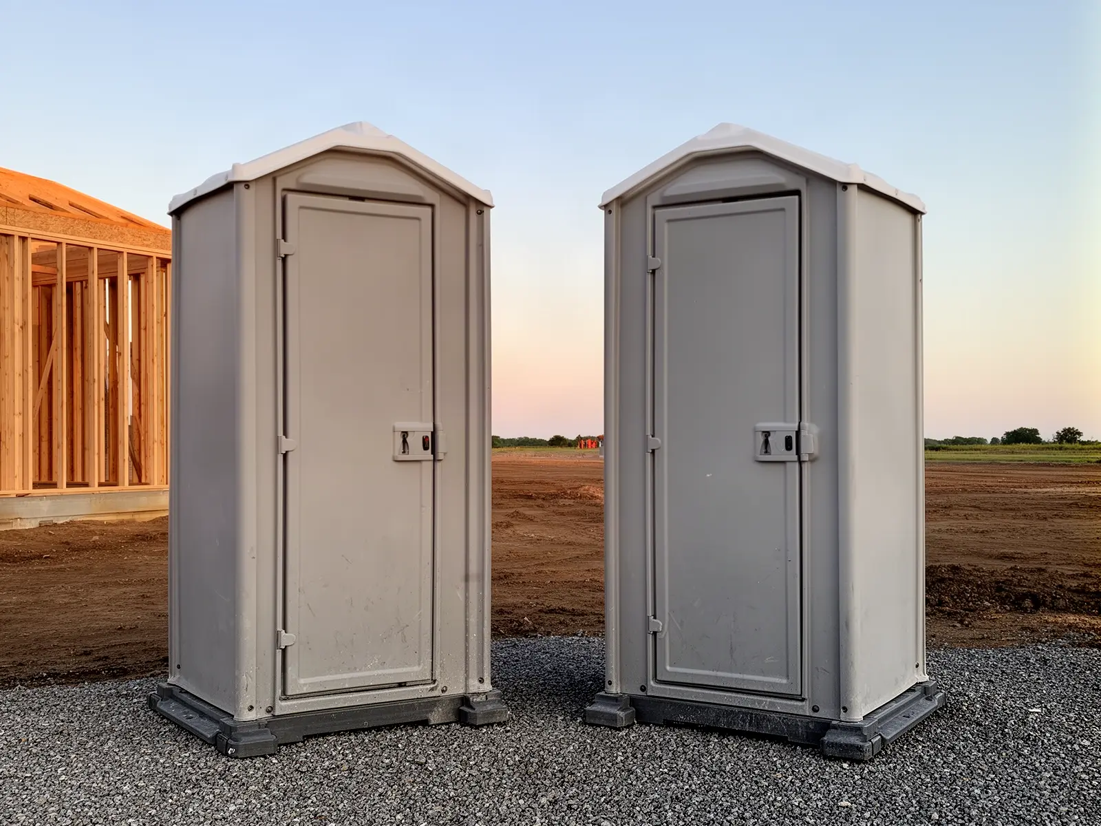 Clean porta potty unit from Conde & Haywood Porta Potty Rental in Los Angeles, CA
